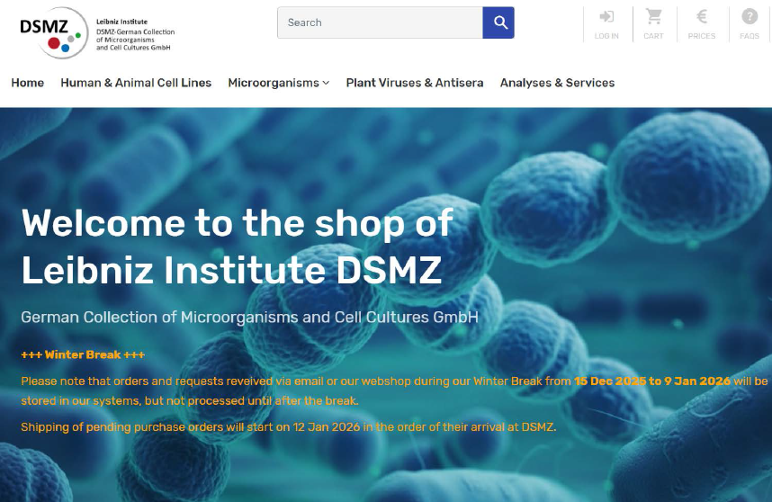 DSMZ细胞系--海外采购代理，门到门运输