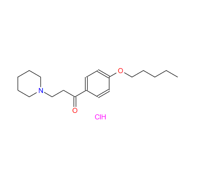 1-丙酮,1-[4-(戊氧基)苯基]-3-(1-哌啶基)-盐酸盐(1:1)