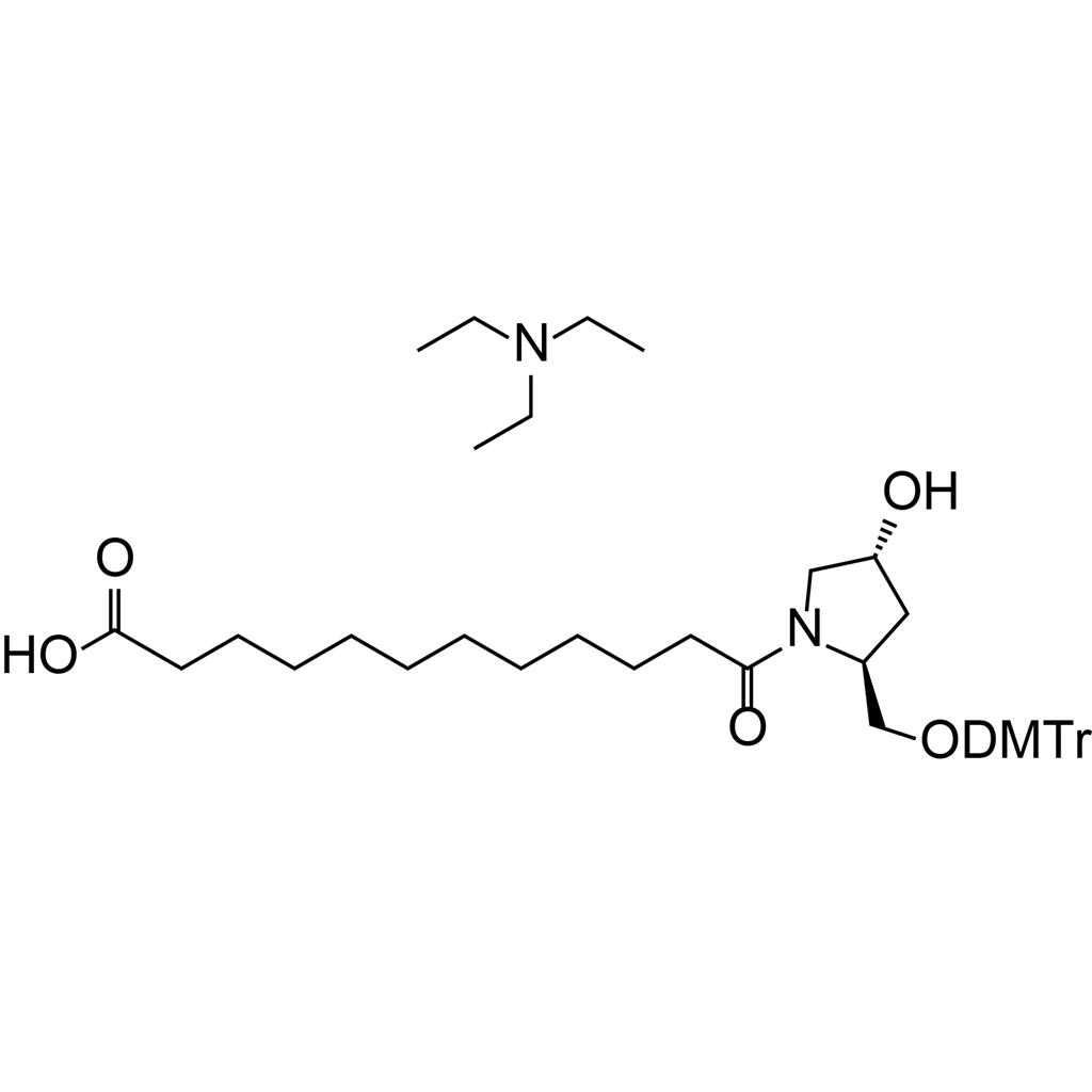 十二烷二酸单酰胺-(3R,5S)-5-{[双(4-甲氧基苯基)(苯基)甲氧基]甲基}吡咯烷-3-醇-三乙胺盐