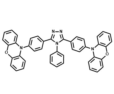 10,10'-((4-苯基-4H-1,2,4-三唑-3,5-二基)双(4,1-亚苯基))双(10H-吩噁嗪)