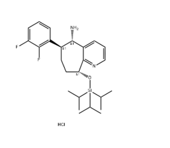 (5S,6S,9R)-6-(2,3-二氟苯基)-9-((三异丙基硅)氧基)-6,7,8,9-四氢-5H-环庚[B]吡啶-5-胺盐酸盐