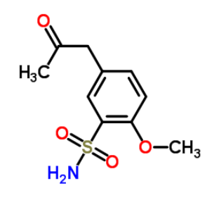 5-丙酮基-2-甲氧基苯磺酰胺；116091-63-5