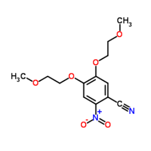 4,5-双(2-甲氧基乙氧基)-2-硝基苯甲腈；236750-65-5