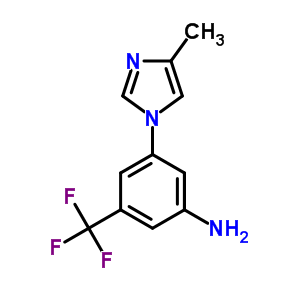 3-(4-甲基-1H-咪唑-1-基)-5-(三氟甲基)苯胺；641571-11-1
