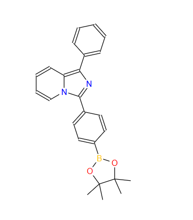 1-苯基-3-(4-(4,4,5,5-四甲基-1,3,2-二氧杂环戊硼烷-2-基)苯基)咪唑并[1,5-A]吡啶