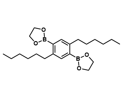 2,2'-(2,5-二己基-1,4-亚苯基)双(1,3,2-二氧杂硼杂环戊烷)