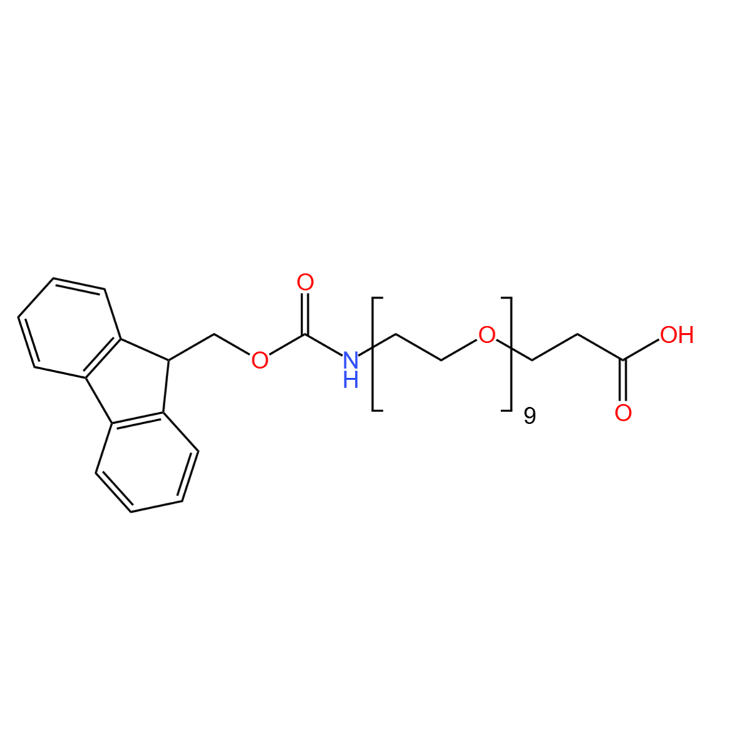 9-芴甲氧羰基-氨基-九乙二醇-丙酸  98%