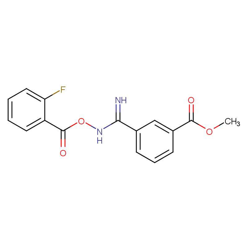 3-(N-2-fluorobenzoylcarbamimidoyl)-benzoic acid methyl ester