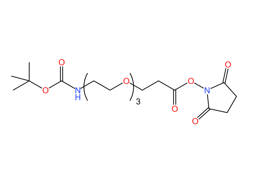 叔丁基-氨基-三乙二醇-丙酸琥珀酰亚胺酯  98%