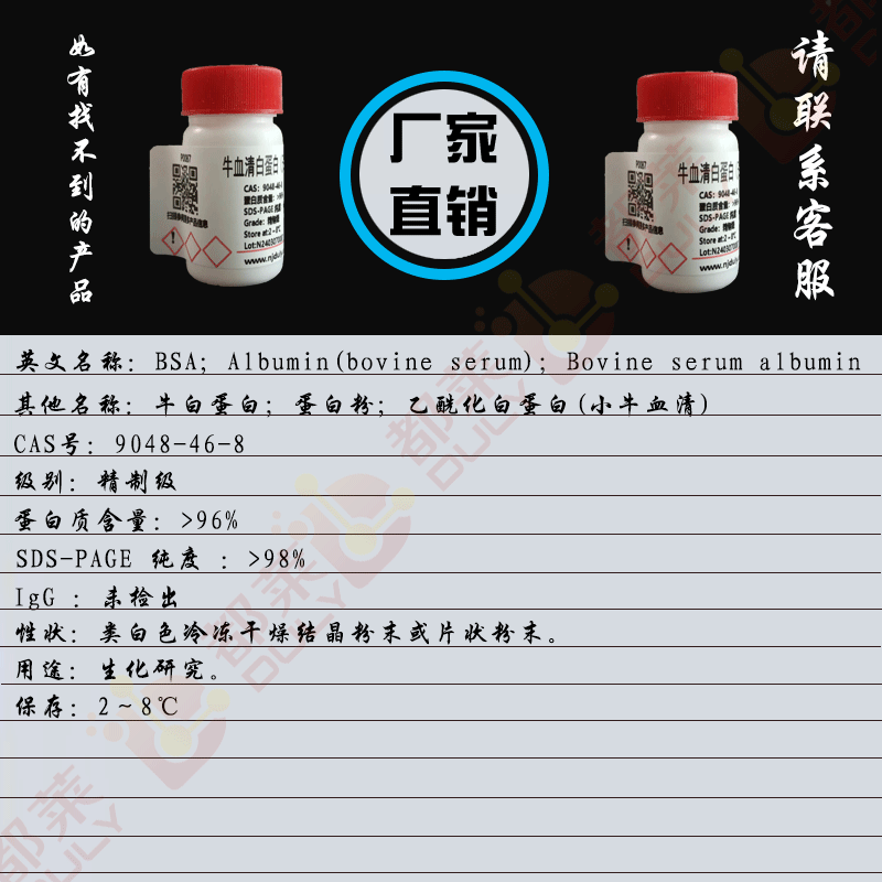 牛血清白蛋白（无IgG）