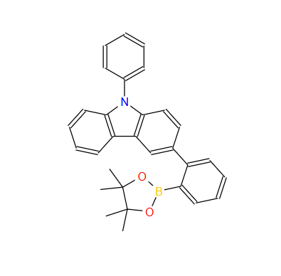 3-[2-(硼酸频哪醇酯)苯基]-9-苯基咔唑