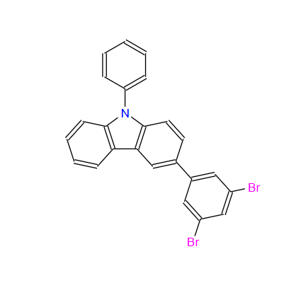 3-(3, 5- 二溴苯 基)-9-苯基-9H-咔唑