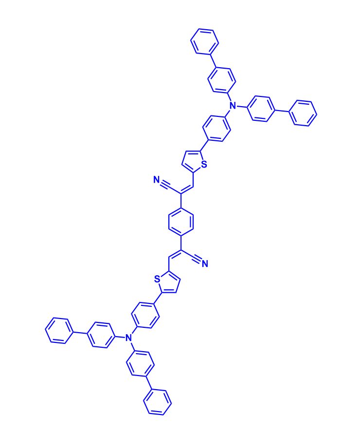 (2Z,2‘Z)-2,2’-(1,4-亚苯基)双{3-[5-(4-(二(联苯-4-基)氨基)苯基)噻吩-2-基]丙烯腈}