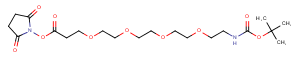 化合物 Boc-NH-PEG4-NHS ester|T26250|TargetMol