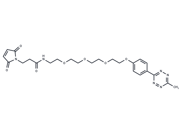 化合物 Methyltetrazine-PEG4-maleimide|T16058|TargetMol