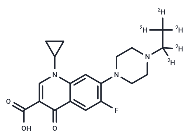 化合物 Enrofloxacin-d5|T71984|TargetMol