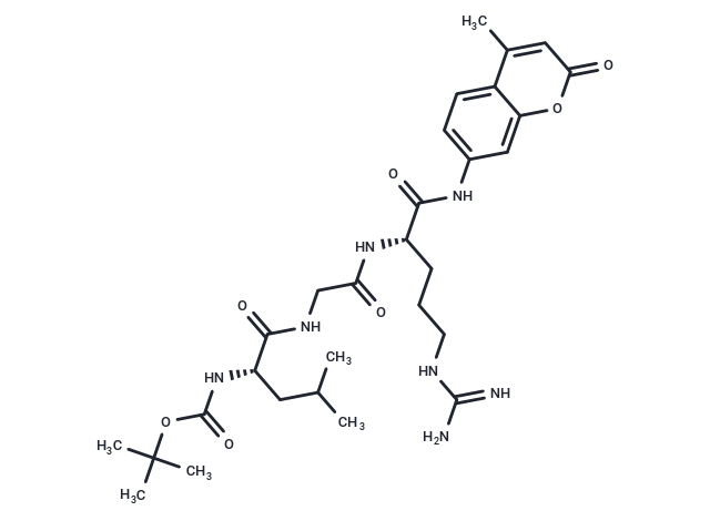 化合物 Boc-Leu-Gly-Arg-AMC|TP2169|TargetMol