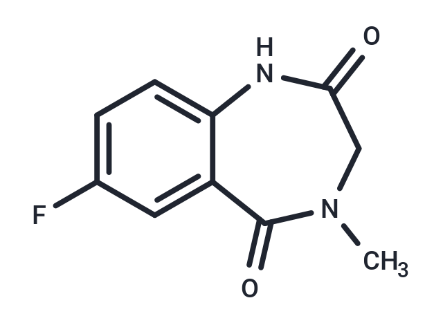 化合物 7-Fluoro-4-methyl-3,4-dihydro-1H-benzo[e][1,4]diazepine-2,5-dione|T66200|TargetMol