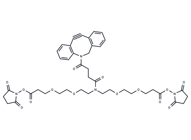 化合物 N-DBCO-N-bis(PEG2-C2-NHS ester)|T18410|TargetMol