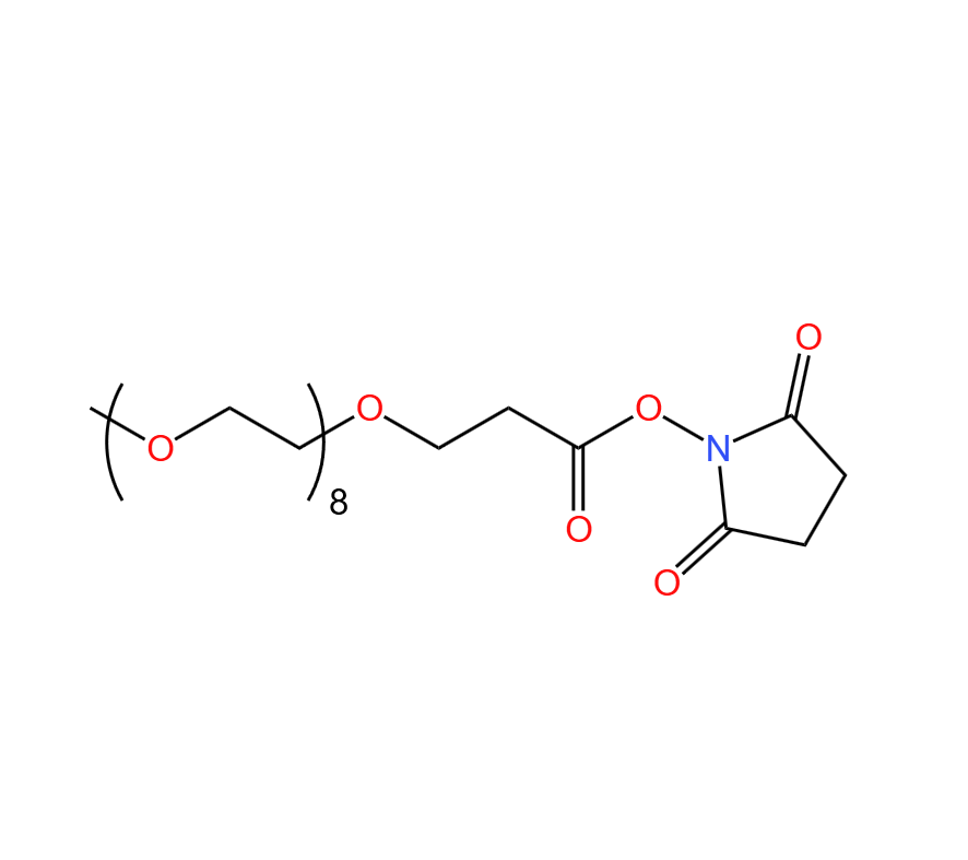 丙酸琥珀酰亚胺酯八甘醇单甲醚  98%