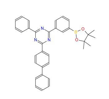 2-([1,1'-联苯]-4-基)-4-苯基-6-(3-(4,4,5,5-四甲基-1,3,2-二氧杂硼烷-2-基)苯基)-1,3,5-三嗪