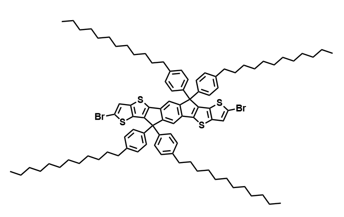 2,8-二溴-6,6,12,12-四(4-十二烷基苯基)-6,12-二氢二噻吩并[2,3-d:2′,3′-d′]-s-茚并[1,2-b:5,6-b′]二噻吩