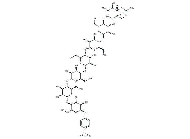 化合物 Ethylidene-4-nitrophenyl-a-D-Maltoheptaoside|T73745|TargetMol