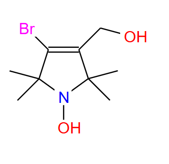85591-93-1；4-溴-3-羟甲基-1-氧基-2,2,5,5-四甲基-δ3-吡咯啉；	(4-bromo-1-hydroxy-2,2,5,5-tetramethylpyrrol-3-yl)methanol
