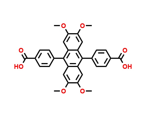 2,3,6,7-四甲氧基-9,10-二(4-羧基苯基)蒽