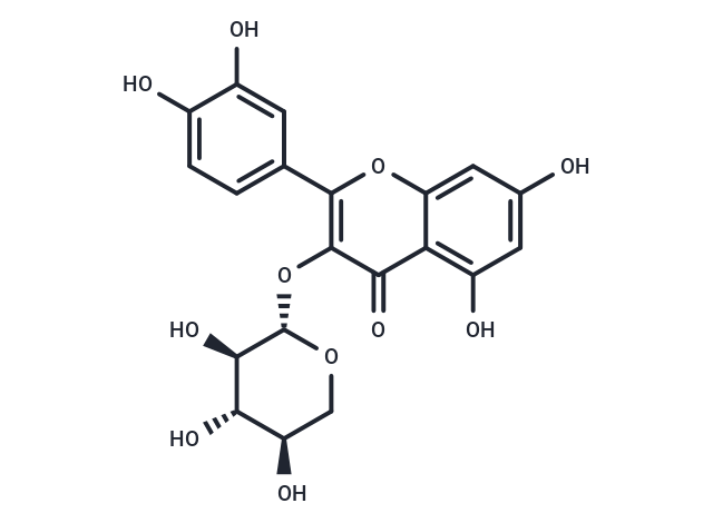 槲皮素-3-D-木糖甙|T7781