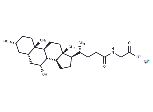 甘氨鹅脱氧胆酸钠|T5259|TargetMol