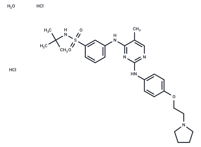 化合物 Fedratinib hydrochloride hydrate|T9251|TargetMol