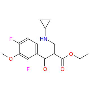 α-[(环丙基氨基)亚甲基]-2,4-二氟-3-甲氧基-β-氧代-苯丙酸乙酯；221221-13-2