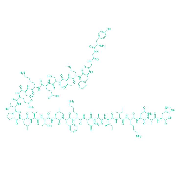 136P32 δ-Endorphin (bovine, camel, mouse, ovine) 66954-40-3.png