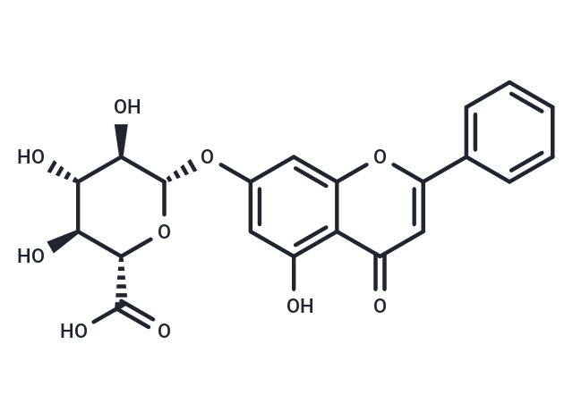 白杨素-7-0-Β-D-葡萄糖醛酸苷|TQ0287|TargetMol