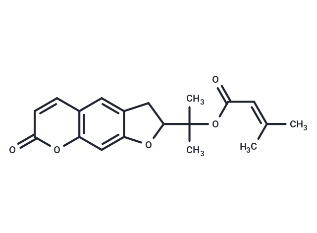 异紫花前胡内酯异戊烯酸酯|T13739|TargetMol