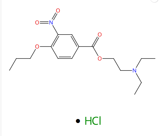 2-(Diethylamino)ethyl 3-nitro-4-propoxybenzoate monohydrochloride