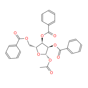 1-乙酰基-2,3,5-三苯甲酰氧基-beta-D-呋喃核糖；6974-32-9