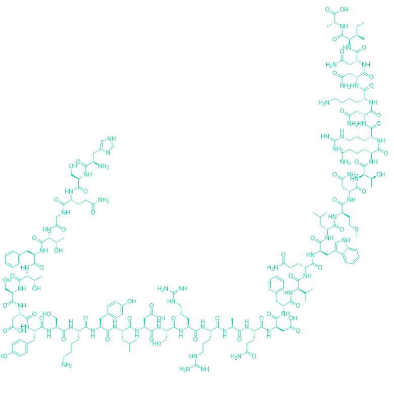 217P643 Oxyntomodulin (porcine, bovine) 62340-29-8.png