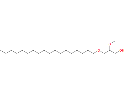84337-43-9；1-O-十八烷基-2-O-甲基-rac-甘油；	1-Propanol, 2-methoxy-3-(octadecyloxy)-
