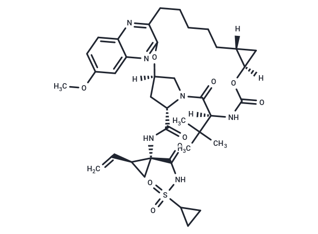 化合物 Grazoprevir|T4547|TargetMol