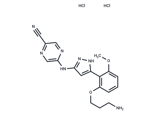 化合物 Prexasertib dihydrochloride|T4327|TargetMol