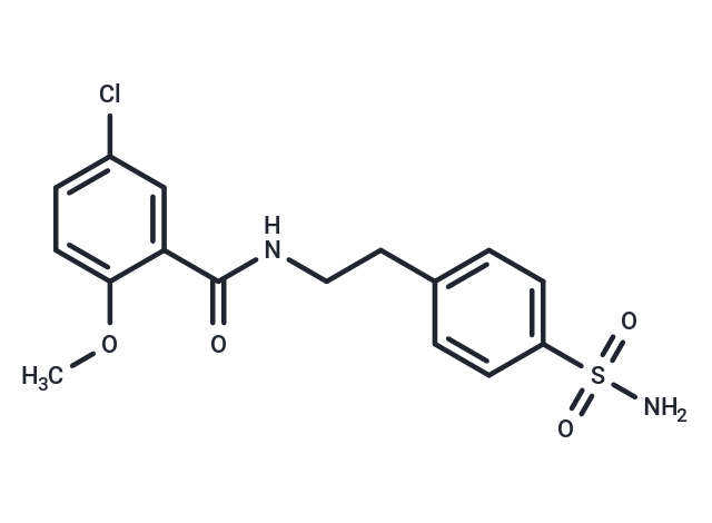 4-[2-(5-氯-2-甲氧基苯甲酰氨基)乙基]苯磺酰胺|T3230|TargetMol