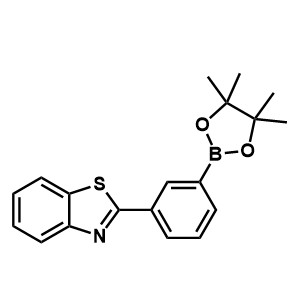 2-(3-(4,4,5,5-四甲基-1,3,2-二氧硼杂环戊烷-2-基)苯基)苯并[d]噻唑