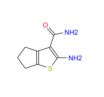 2-氨基-5,6-二氢-环戊烷并噻吩-3-羰酰胺；77651-38-8；2-AMINO-5,6-DIHYDRO-4H-CYCLOPENTA[B]THIOPHENE-3-CARBOXAMIDE
