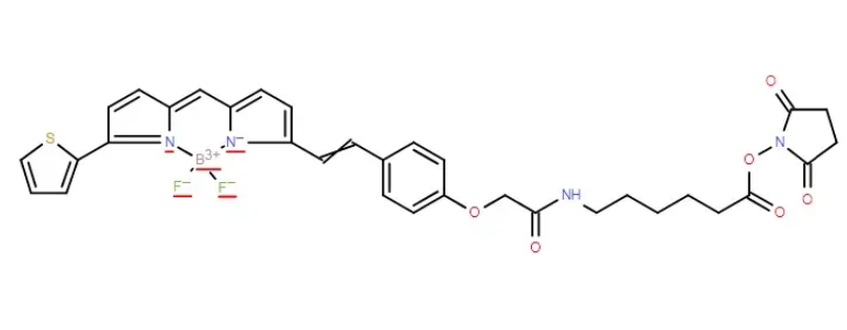 380367-48-6，BODIPY 630/650 x-NHS，在长时间激发下仍能保持信号强度