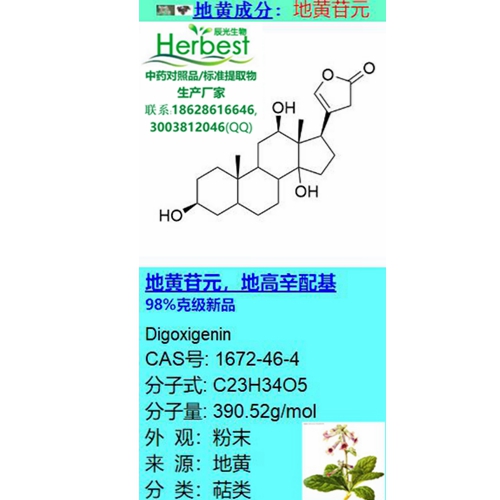 地黄苷元 1672-46-4