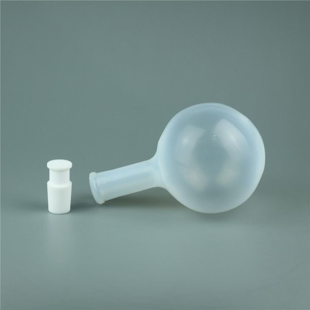 PFA烧瓶圆底蒸馏反应瓶，500ml三口烧瓶，PFA材质