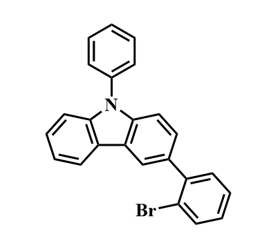 3-(2-溴苯基)-9-苯基-9H-咔唑；1190100-35-6