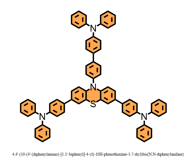 4,4'-(10-(4'-(diphenylamino)-[1,1'-biphenyl]-4-yl)-10H-phenothiazine-3,7-diyl)bis(N,N-diphenylaniline)